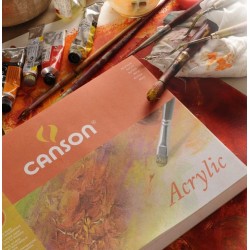 دفتر رسم اكريليك مصمغ 400 غم 10 ورقة CANSON 